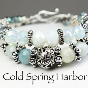 "Cold Spring Harbor" Handcrafted Gemstone Bracelet